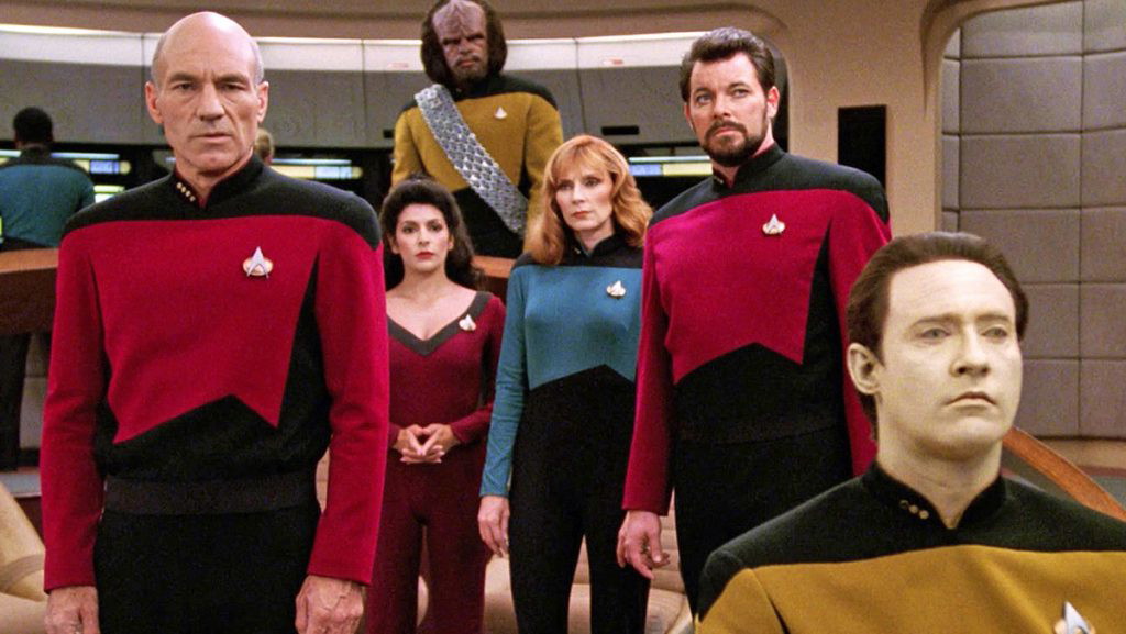 The cast of Star Trek: The Next Generation