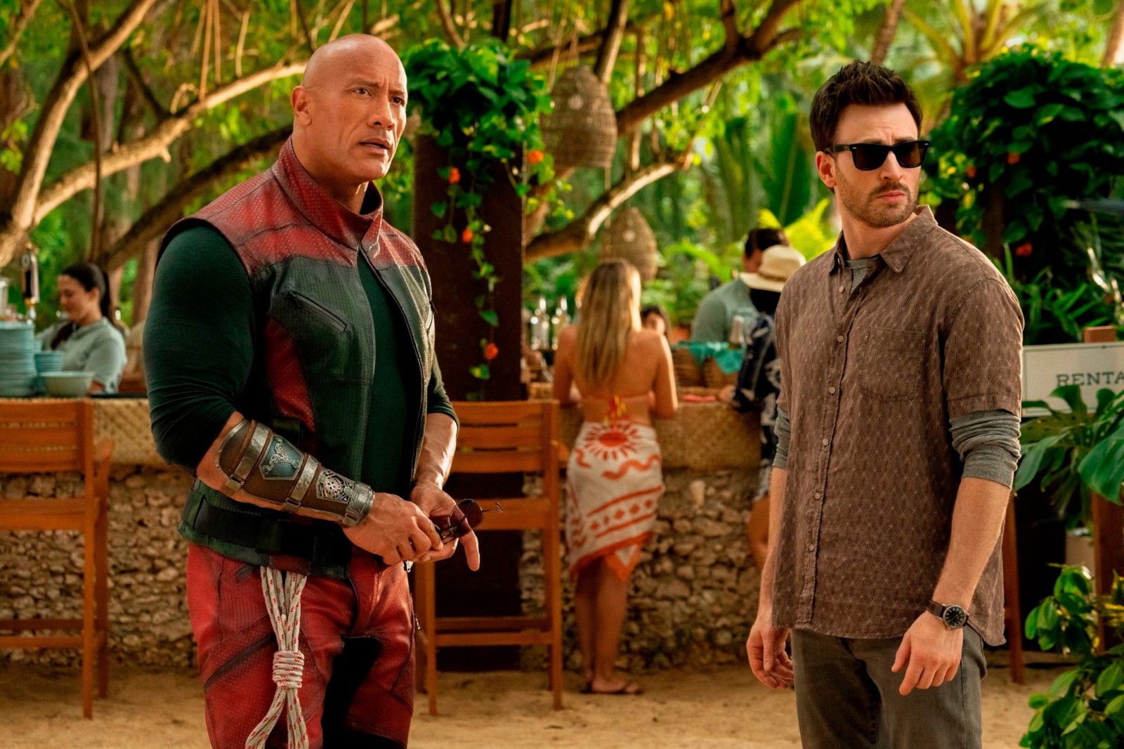 Dwayne Johnson and Chris Evans in Red One | Amazon MGM Studios