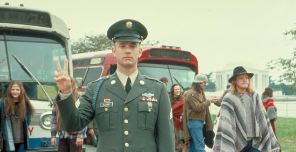 Forrest Gump, directed by Robert Zemeckis and winner of six Oscars, was a big hit in the 1990s.