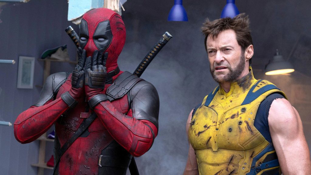 Ryan Reynolds as Deadpool and Hugh Jackman as Wolverine in Deadpool & Wolverine | Marvel Studios