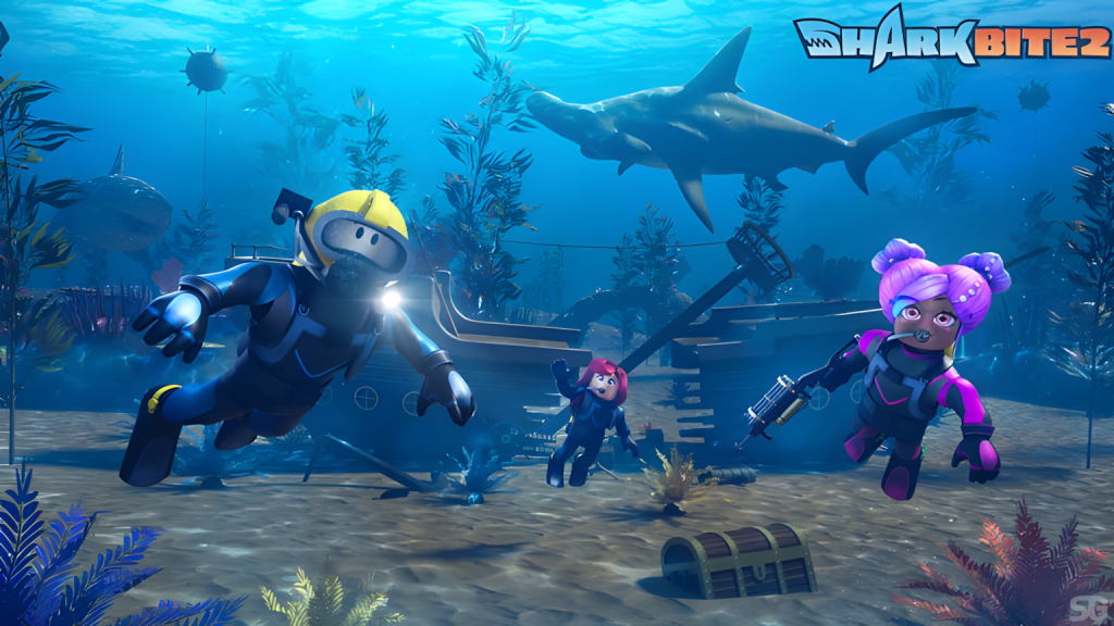 A promotional picture for SharkBite 2 from Roblox.