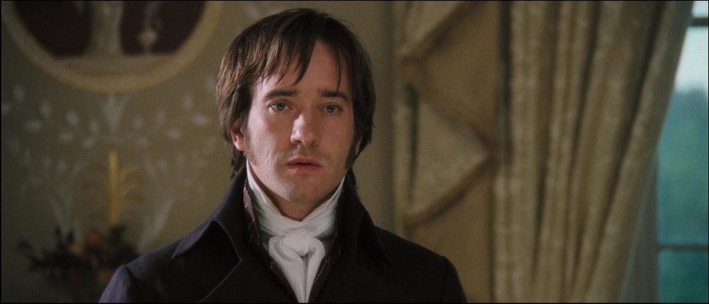 Matthew Macfadyen as Mr Darcy in the 2005 Pride and Prejudice movie. 