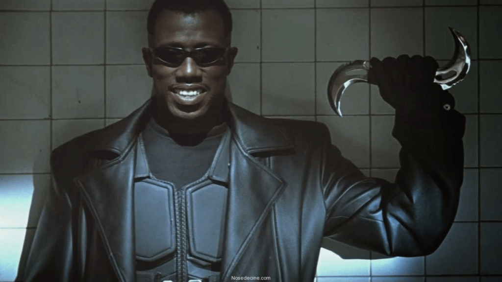 Wesley Snipes in a still from Blade | New Line Cinema