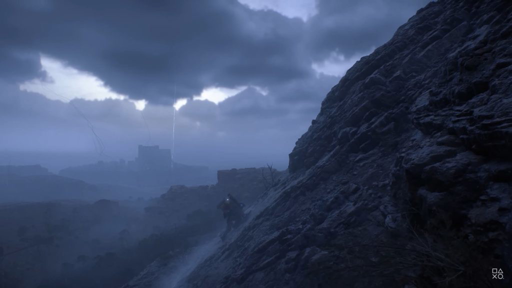 The character is seen climbing a mountain in Hideo Kojima's Death Stranding 2.