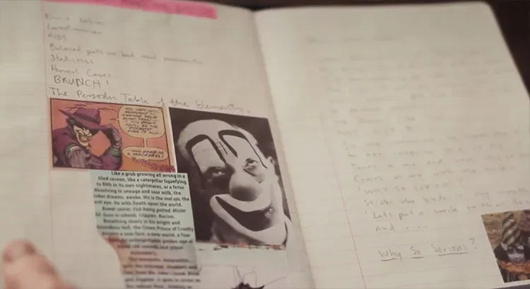 A page from Heath Ledger's diary 