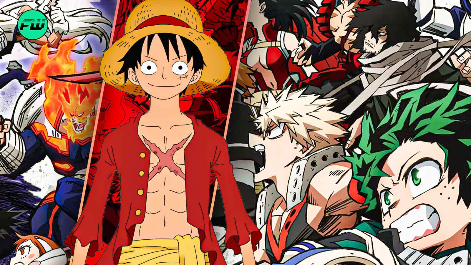 my hero academia, one piece