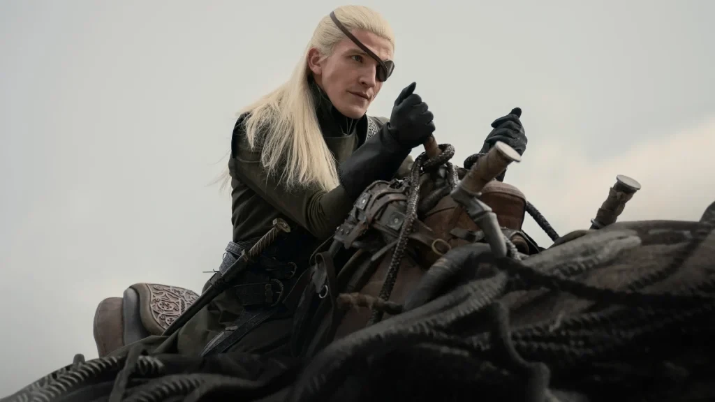 Ewan Mitchell as Aemond Targaryen in House of the Dragon