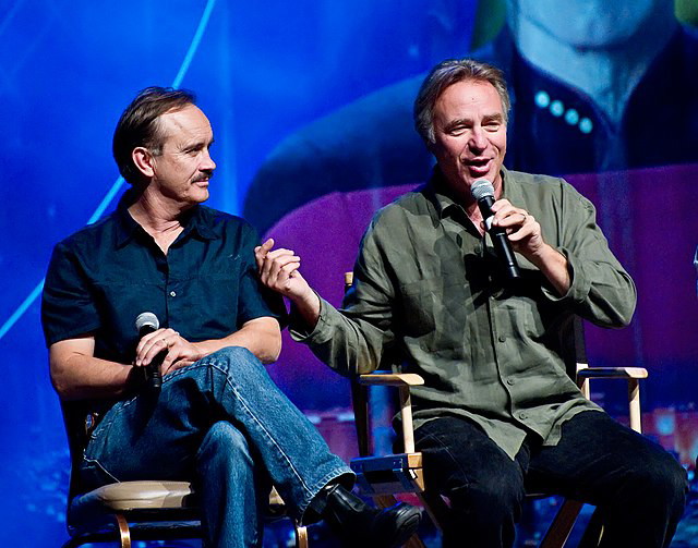 Jeffrey Combs and Casey Biggs at the Star Trek Convention, Las Vegas