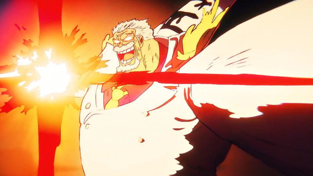 Monkey D. Garp in a still from the series
 