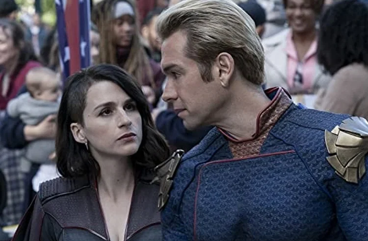 Did Soldier Boy Hint Stormfront is Homelander’s Mother? 11 a still from the boys featuring stormfront and homelander