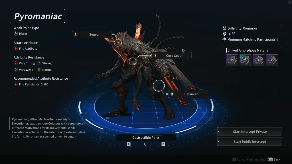 An in-game screenshot of The First Descendant from Nexon.