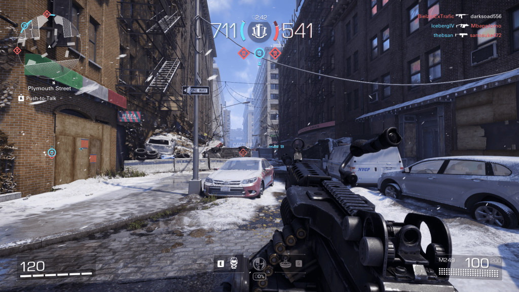 XDefiant in-game screenshot showing player using an assault rifle