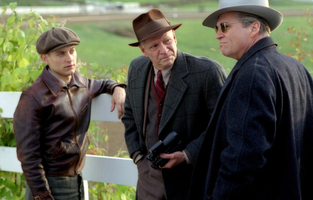 Jeff Bridges, Tobey Maguire, and Chris Cooper in Seabiscuit (2003)
