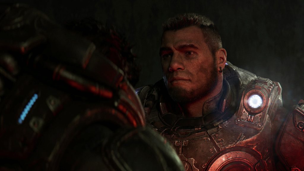 Thanks for the Release Date, Xbox! Guess We’ll Just Imagine Gears of War: E-Day for Now 3 Two characters in the dark in Gears of War: E-Day.