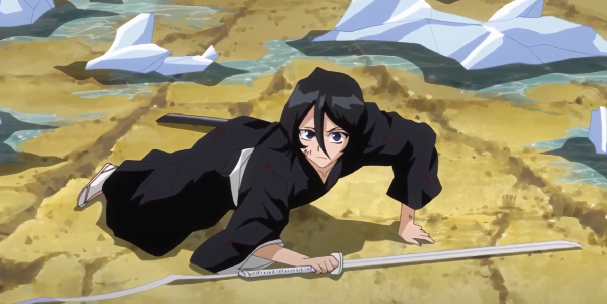 Rukia Kuchiki in Bleach's Invasion Army Arc 