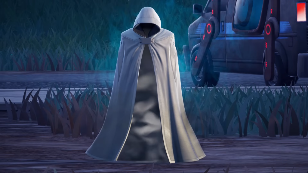 An in-game screenshot of The Wanderer from Fortnite.