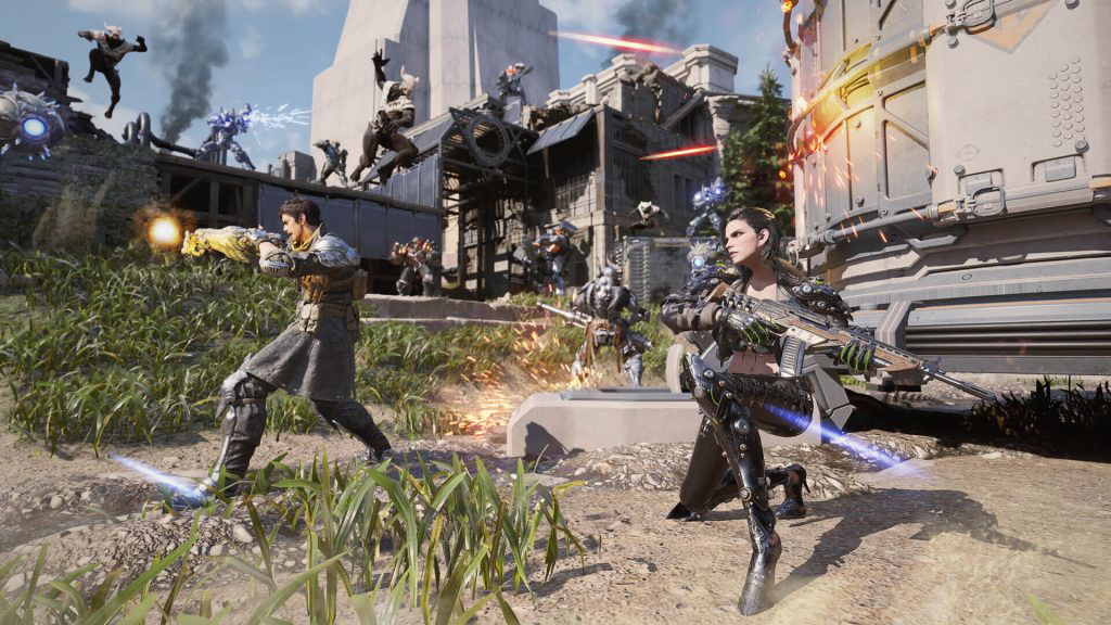 The image show players fighting enemies in The First Descendant 