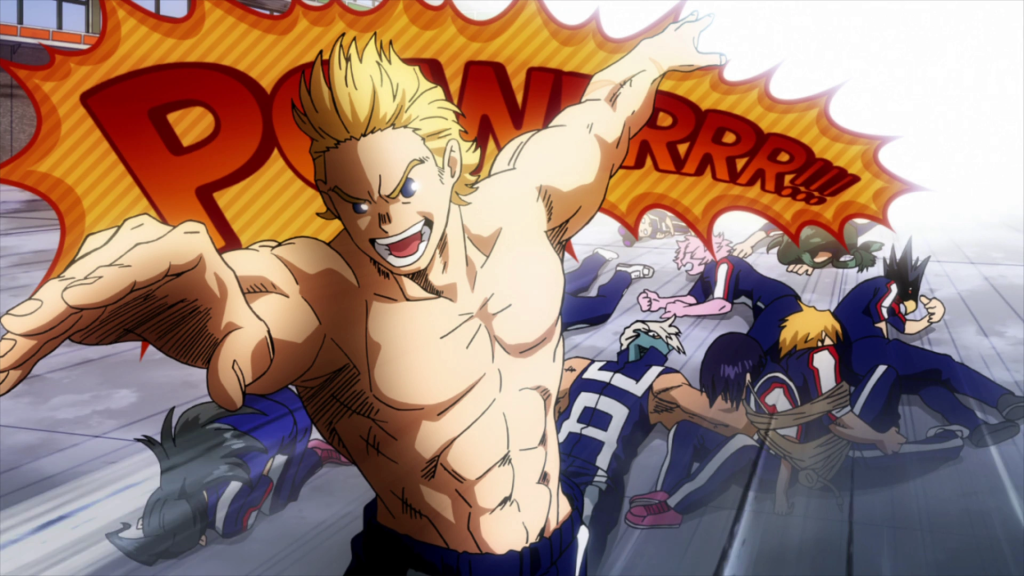 mirio togata defeats half of class 1 A my hero academia