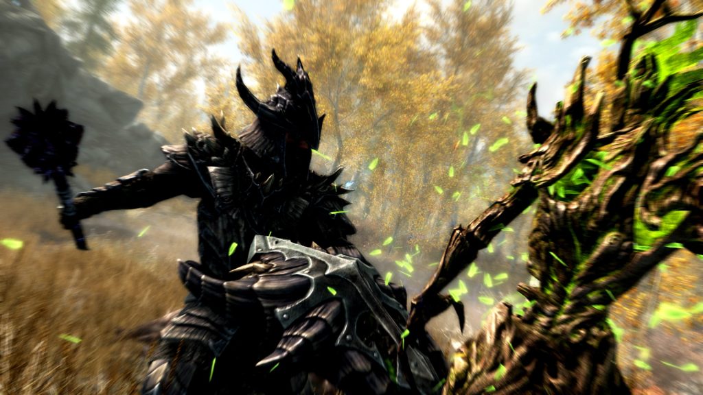 An in-game screenshot of The Elder Scrolls V: Skyrim from Bethesda Game Studios.