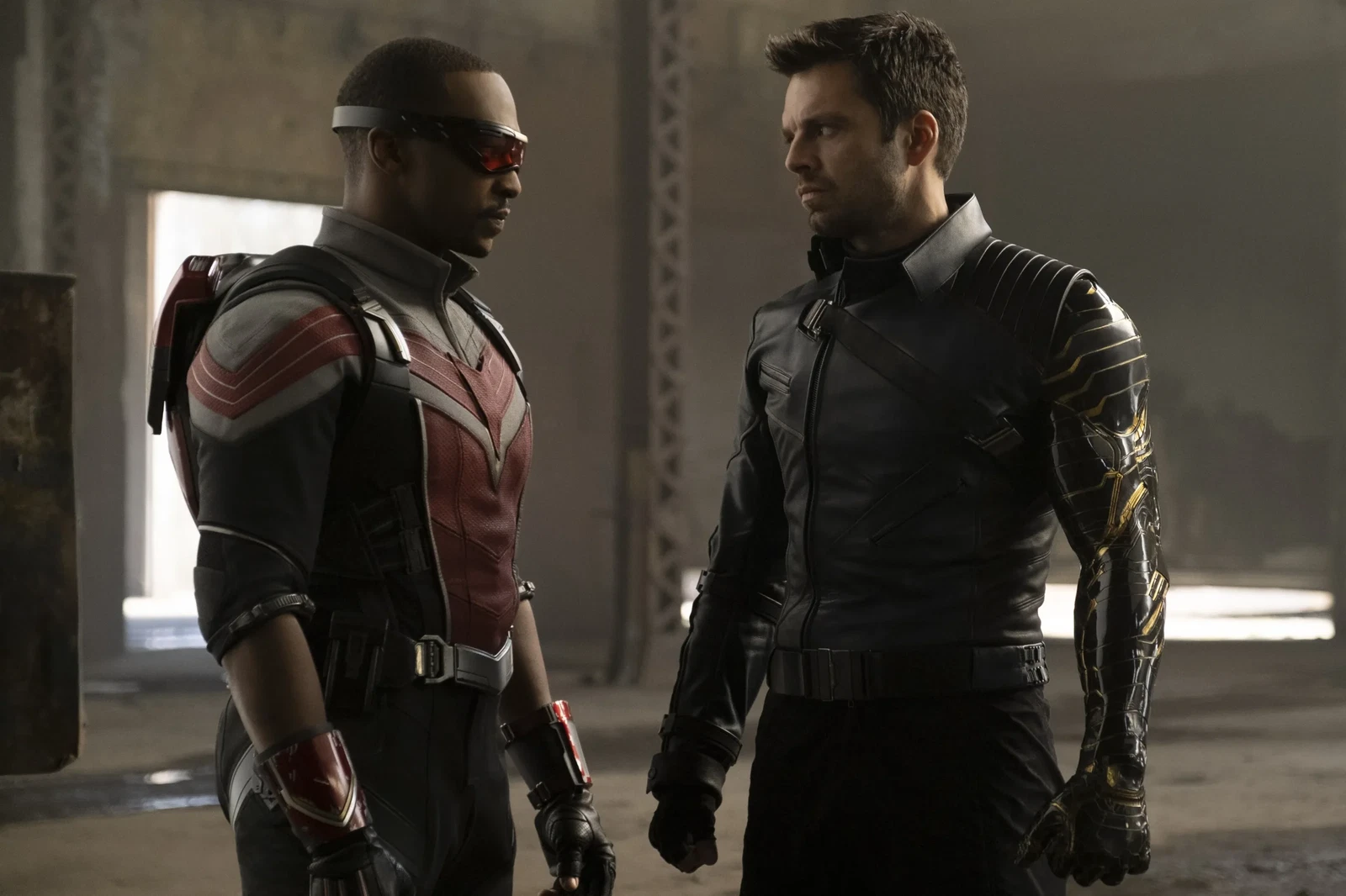 Anthony Mackie and Sebastian Stan in Falcon and the Winter Soldier | Marvel Studios