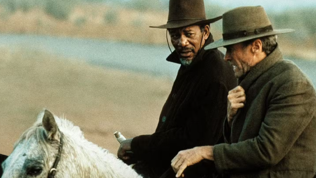 Clint Eastwood and Morgan Freeman in Unforgiven