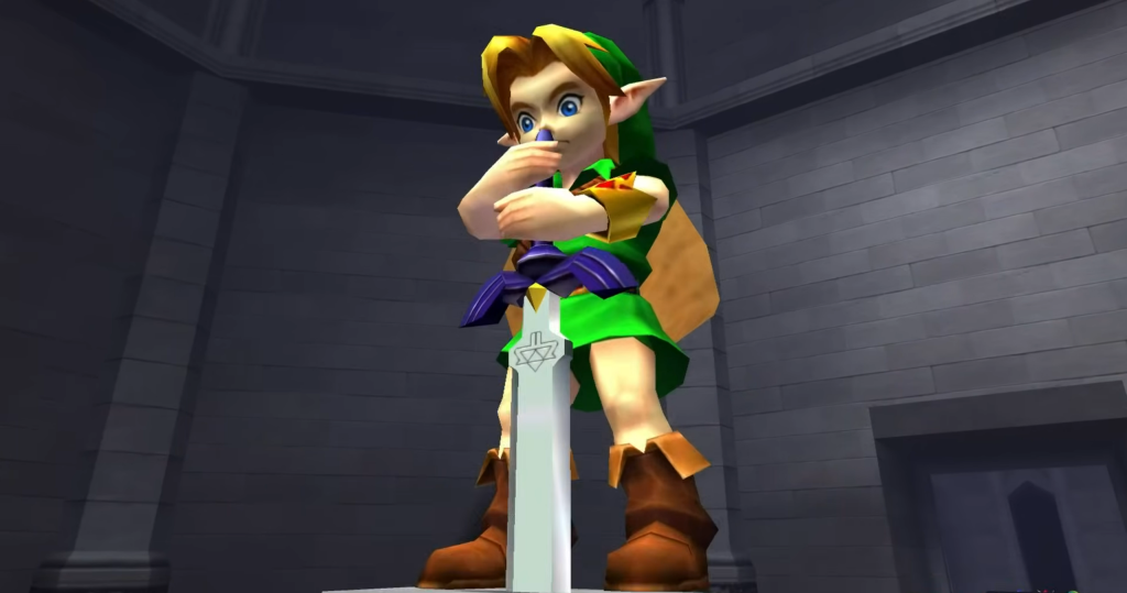 An in-game screenshot of The Legend of Zelda: Ocarina of Time