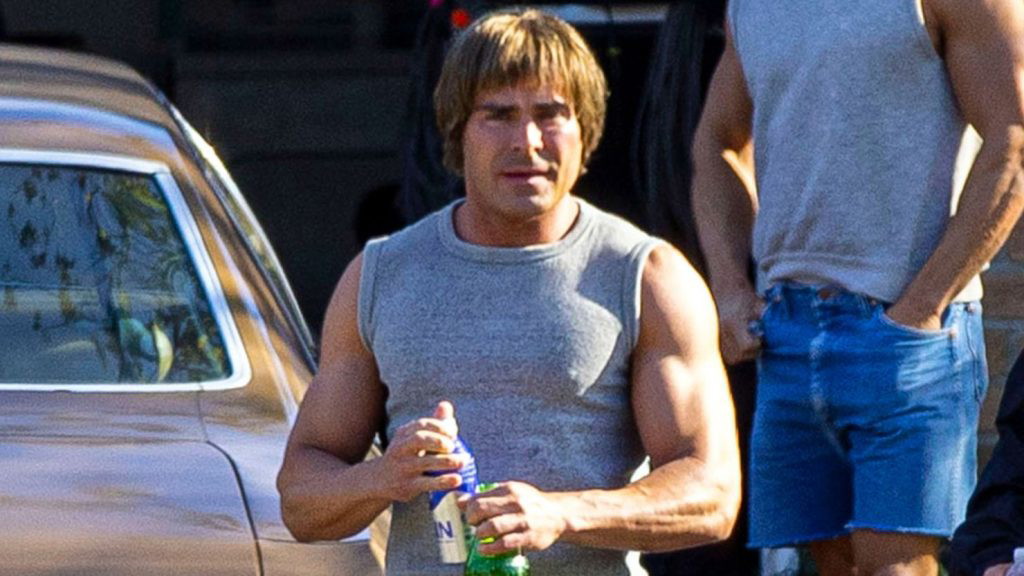 Zac Efron as Kevin Von Erich in Iron Claw 