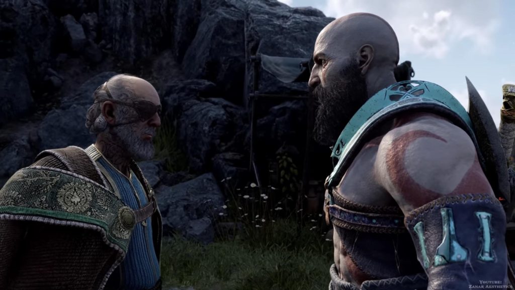 Odin offering Kratos a chance in God of War Ragnarok.