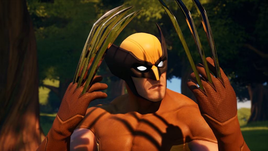 An image of the Wolverine outfit trailer for Fortnite from Epic Games.