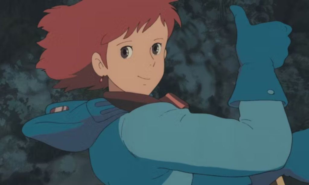 Nausicaa taking off her mask | Studio Ghibli