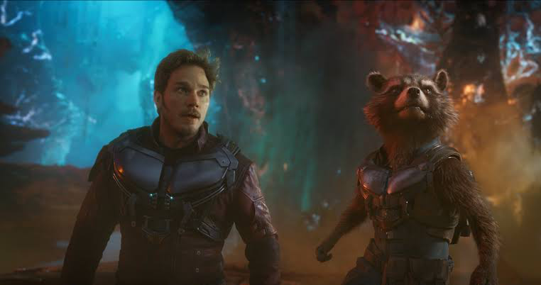 Chris Pratt’s Star-Lord and Rocket Raccoon 