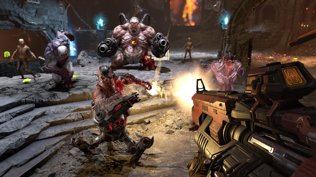 An in-game screenshot of Doom Eternal.