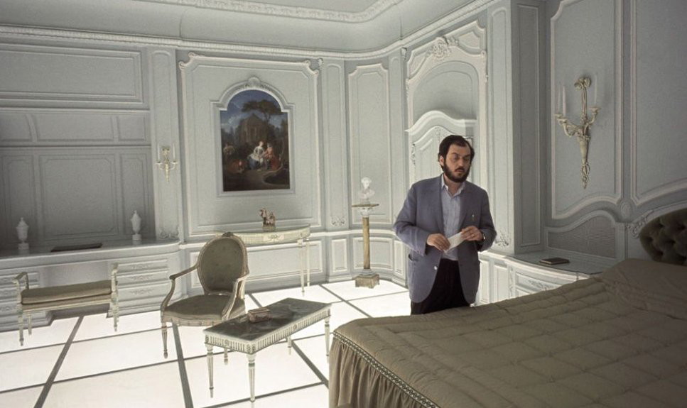 Stanley Kubrick on the set of 2001: A Space Odyssey