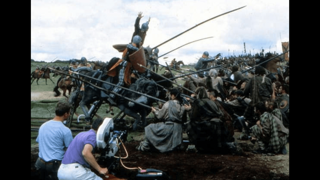 A still from the sets of Braveheart 