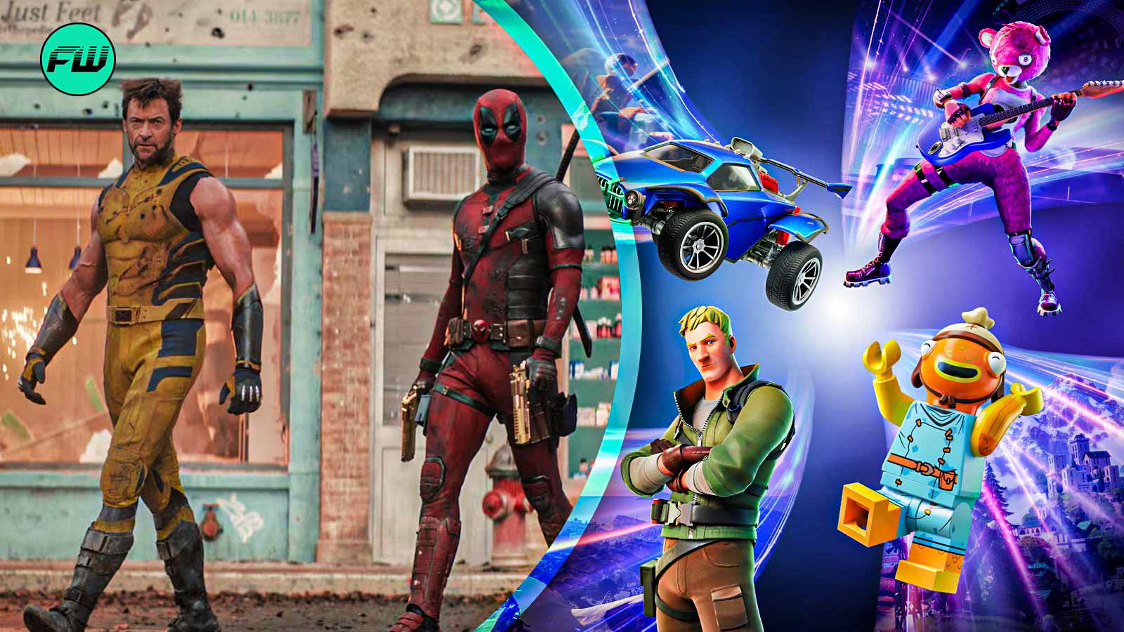 Fortnite and Deadpool and Wolverine