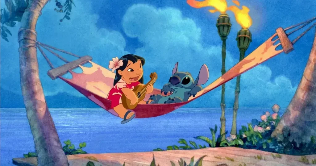 Lilo and Stitch in a still from the original movie. | Walt Disney Pictures.