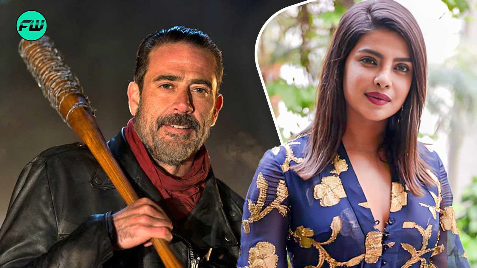 Priyanka Chopra Jonas wore a dress so revealing that even Jeffrey Dean Morgan couldn’t stop staring at it