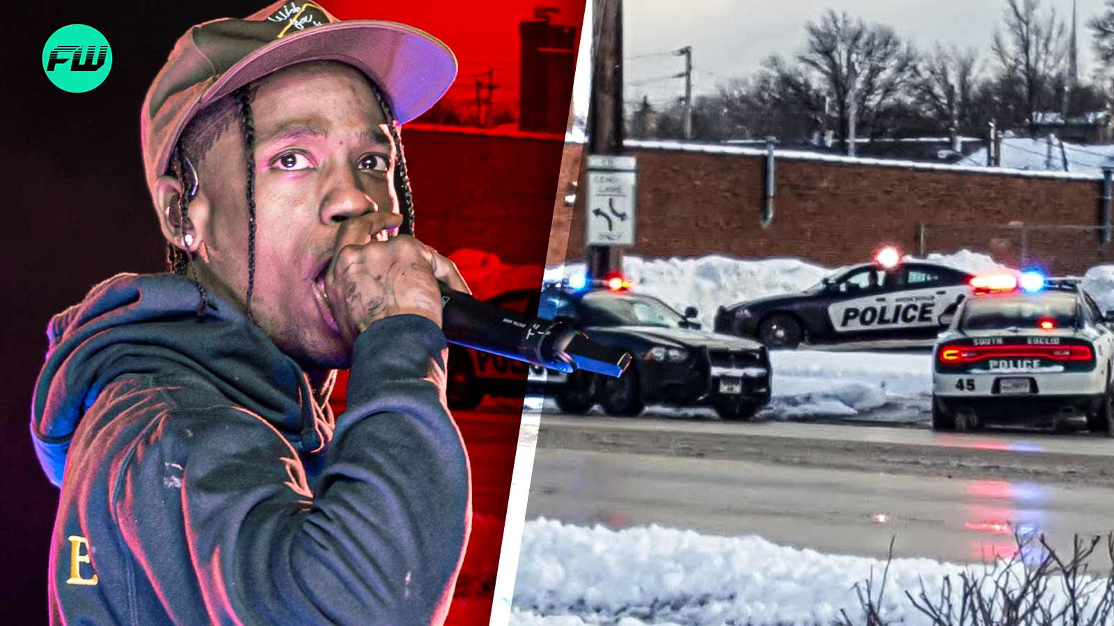 The video in which Travis Scott is forced into a police car after an argument with his bodyguard in the hotel is heartbreaking to watch