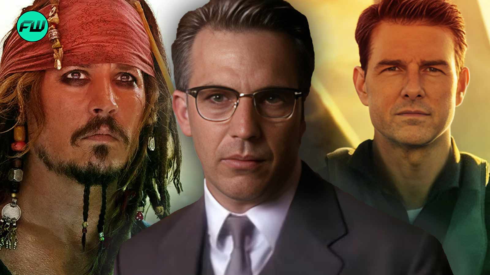 Kevin Costner, Tom Cruise and Johnny Depp