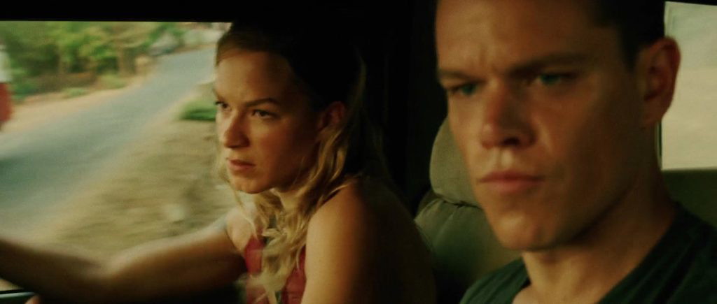 Matt Damon and Franka Potente