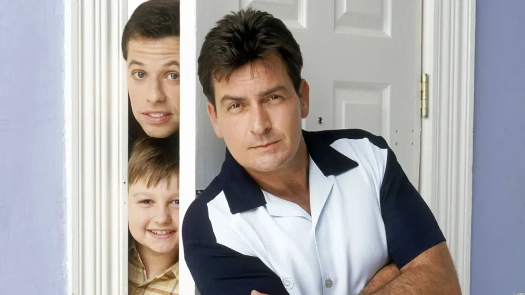 Charlie Sheen, Jon Cryer, and Angus T. Jones in Two and a Half Men