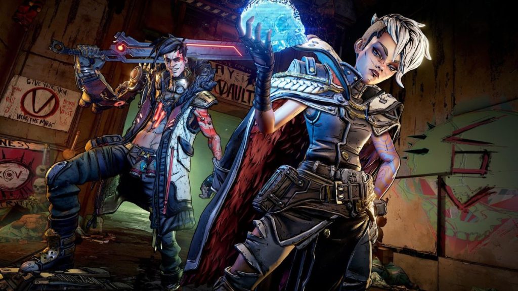 An image of two characters from Borderlands 3.