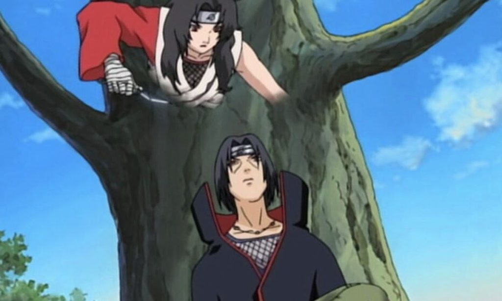 Kurenai uses Genjutsu on Itachi | Naruto | Studio Pierrot