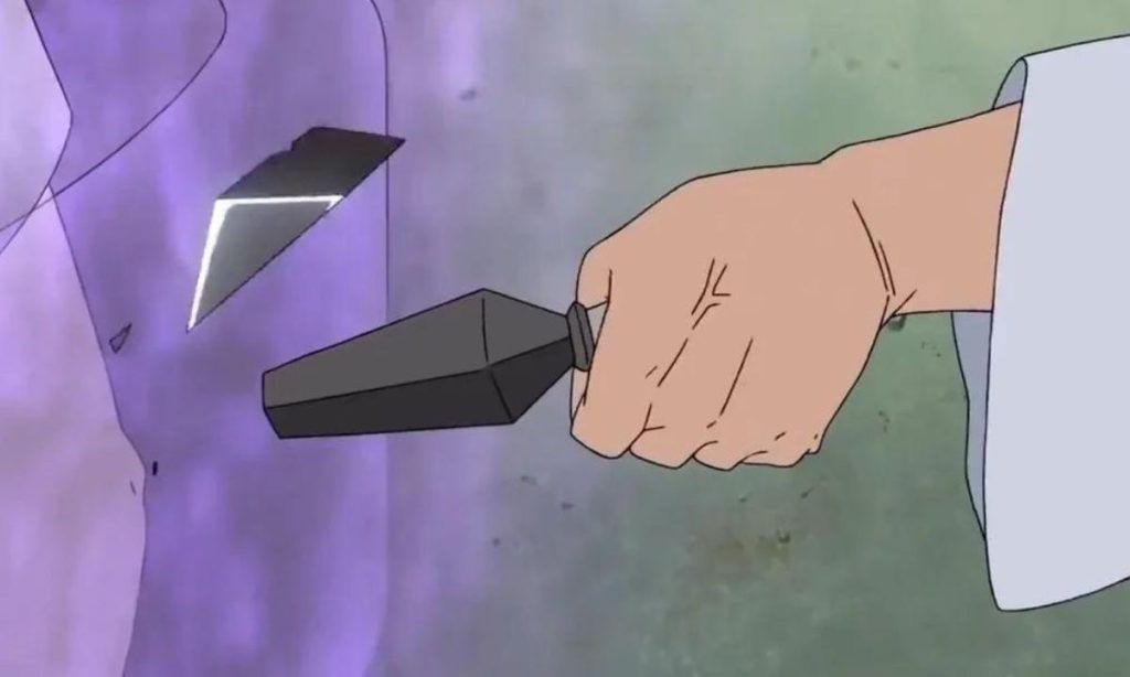 Danzo using kunai on Susanoo | Naruto | Studio Pierrot