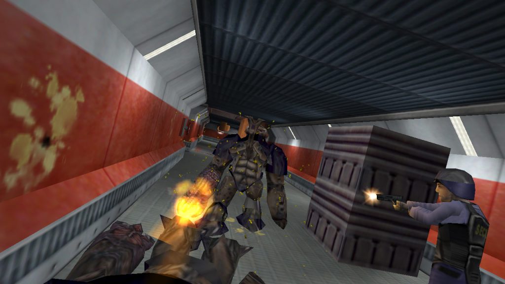 An in-game screenshot from Half Life. 