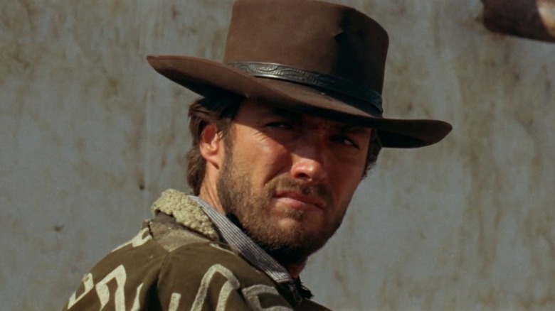 Clint Eastwood as the man with no name