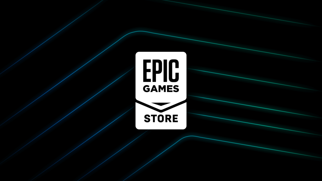 A logo image of the Epic Games Store