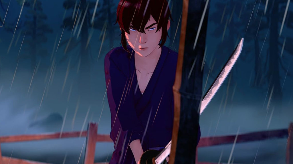 A still from Blue Eye Samurai