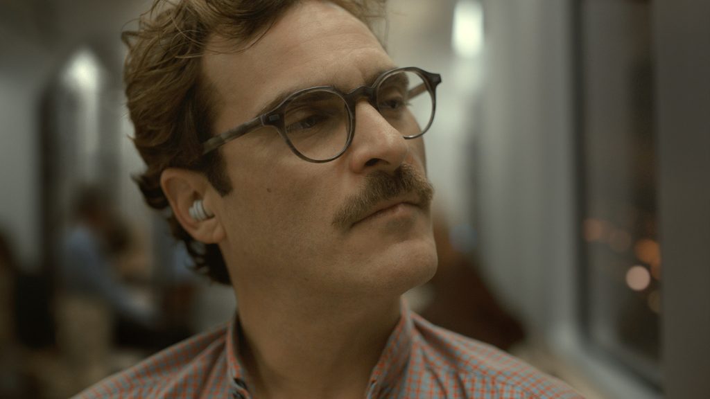 Joaquin Phoenix as Theodore in Her. 