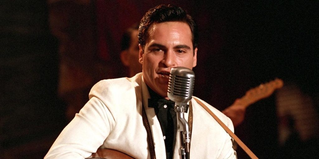 Joaquin Phoenix as Johnny Cash in Walk the Line. 